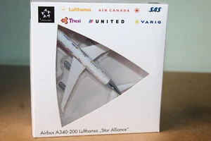 HERPA WINGS 1:500 AIRBUS A340-200 - LUFTHANSA STAR ALLIANCE LIVERY 516556 - Picture 1 of 2