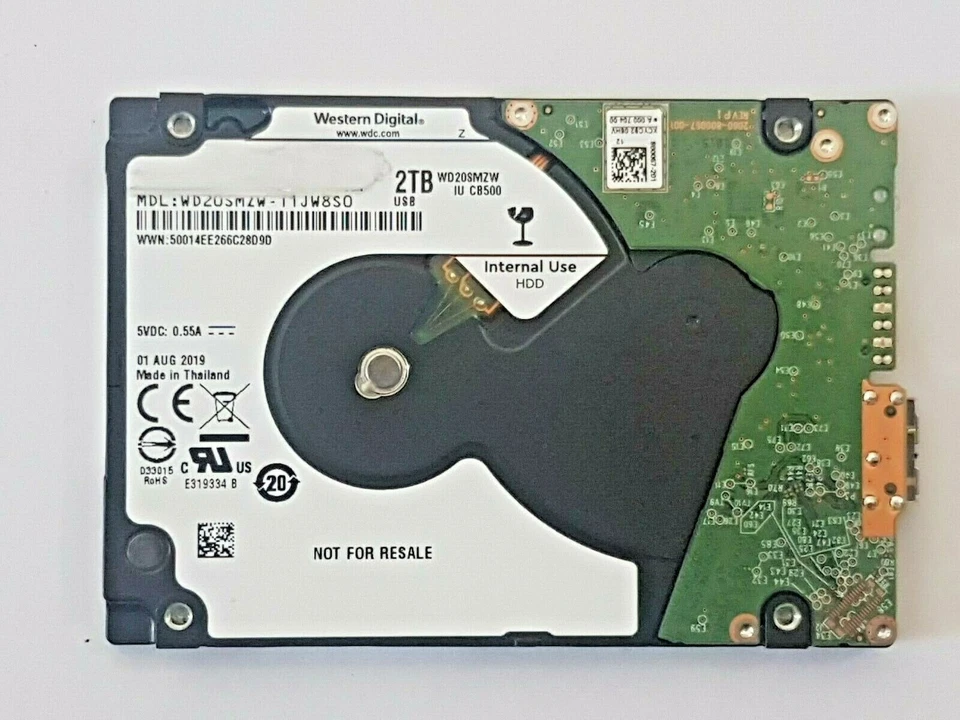 WD20SMZW-11JW8S0 Sn WXP1Exxxxxxxx 01 Aug 2019 Thailand - Image 1 of 1