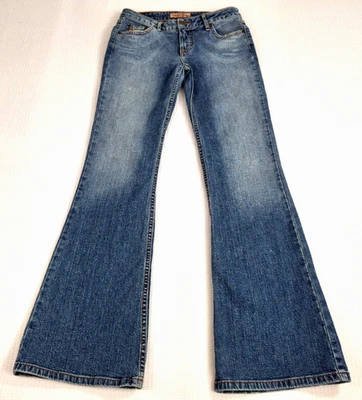 Jeans Paris Blues Vintage Juniors Talla 1 Entrepierna 31 Acampanado Azul Envejecido Denim Foto 1 de 4