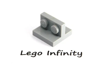 6 LEGO Light Bluish Grey Bracket 1 x 2 with Vertical Tile 2 x 2 (41682) 6 Pieces - Picture 1 of 1