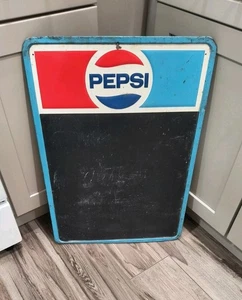 VINTAGE 1979 PEPSI COLA CHALKBOARD MENU BOARD STOUT SIGN CO. POP SODA STORE - Picture 1 of 5