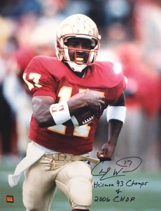 Charlie Ward signed Florida State 16x20 Foto Poster Heisman 93 Champs 2006 CHOF - Bild 1 von 1