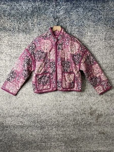 Free People Chloe Giacca Trapuntata Rosa Campione Floreale* Taglia XS - Foto 1 di 11