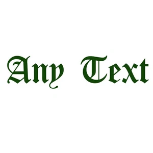 Custom Text Vinyl Decal Lettering Sticker Name Tag Personalized Message - Picture 1 of 6