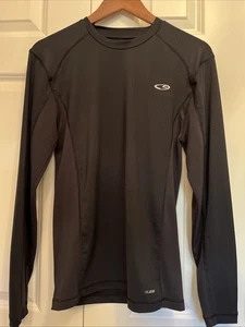 Champion Herren L Duo Dry Ski Baselayer T-Shirt LS schwarz leicht Stretch Strick gebraucht, in einwandfreiem Zustand - Bild 1 von 6