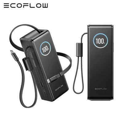 EcoFlow RAPID Powerbank 25000mAh Tragbares Ladegerät 100W integriertes Ladekabel - Bild 1 von 4