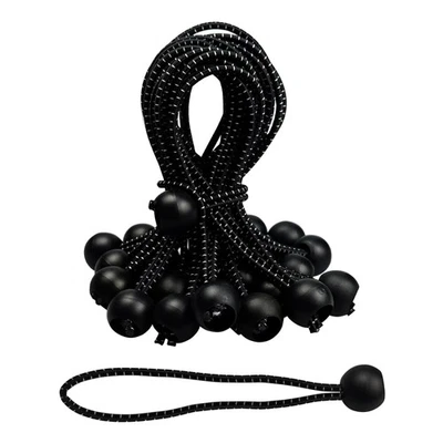 25PCS 6 Inch Heavy Duty Ball Bungee Cords, Elastic Ball Bungee Cords - Image 1 of 4