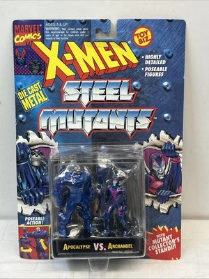 X-Men Steel Mutants Apocalypse vs Archangel Die Cast Metal ToyBiz 1994 Foto 1 de 3