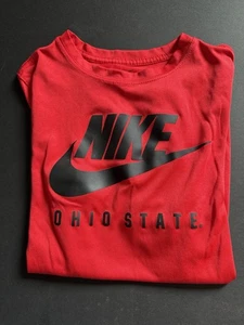 Nike Dri Fit Ohio State Football T-Shirt Boys Red Youth L. 2C4 - Picture 1 of 6