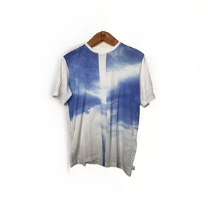 Armani Collezioni Light Blue Cloud Abstract T Shirt Size XL - Picture 1 of 12