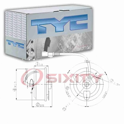 Motor ventilador de refrigeración del motor derecho TYC para 2004-2008 Acura TL correas embrague cd Foto 1 de 4