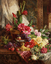 Classical still life floral oil painting HD Giclee printed on canvas L1680
