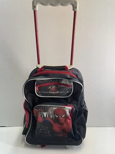 Children's Marvel Premium Spiderman Luggage Trolley Backpack Trolley Travel Bag - Picture 1 of 12