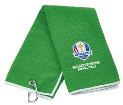 Ryder Cup 2023 Microfaser Tri Fold Golf Handtuch - Grün UVP21€