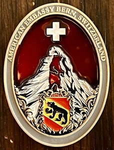 USMC MSG Marine Security Guard Detachment Bern, Switzerland Challenge Coin - Picture 1 of 3