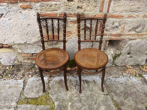 Michael Thonet 1920's chairs, Michael Thonet dining table chairs Cover