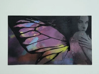 BOCETO ALADO ORIGINAL John Doe arte pintura en aerosol sobre madera FIRMADO 1/1 con certificado de autenticidad 2024 Foto 1 de 4