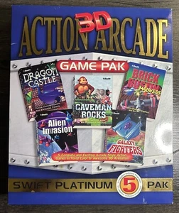 Swift Software Platinum 5 Pak Action Arcade 3D Pak Big Box Pc Computer Game - Picture 1 of 3