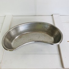 Vintage Vollrath Stainless Steel Kidney-Shaped Bowl Medical Equipment 055