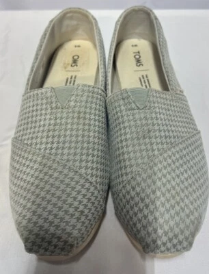 Zapatos sin cordones Toms clásicos para mujer mini pata de gallo talla 8 10014380 Foto 1 de 4