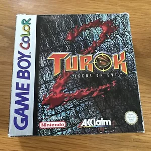 Gameboy Color Turok 2 Boxed With Manual GWO Free U.K. Postage - Picture 1 of 11