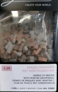 Juweela 1/24 Debris of Red Bricks w/Mortar (150g) - Picture 1 of 1