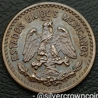México 🇲🇽 1 centavo 1946 Mo. KM#415. Moneda de un centavo de bronce. Águila. Serpiente.  Foto 1 de 4