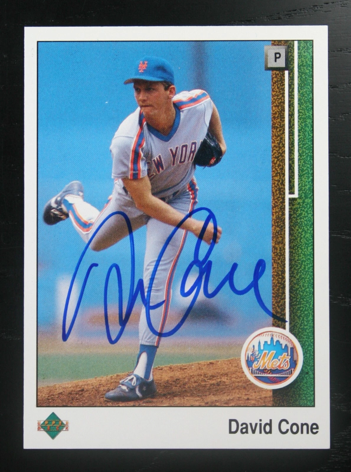 AUTOGRAPHED - David Cone Upper Deck #584 New York Mets 1989