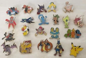 Pokémon Collector Pins Lot of 21 Pins Eeveelutions Pikachu Mew Charizard & More - Picture 1 of 14
