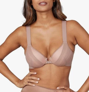 SPANX Bra-LLelujah Illusion Lace Cafe Au Rose 38 DDD full coverage $78 - Picture 1 of 4