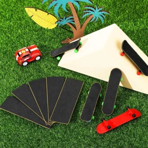 10Pcs For Fingerboard Deck Uncut Tape Sticker Black Foam Grip Tape - Picture 1 of 12