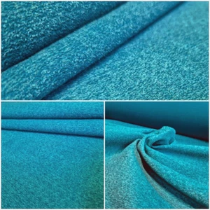 Chenille Polsterstoff Möbelstoff Bezug Stoff Weich Türkis Meterware ab 0,5m - Bild 1 von 7