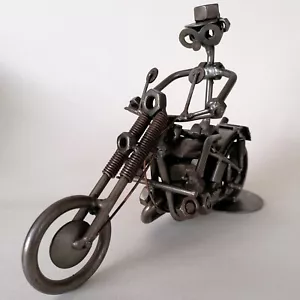 Metal Nuts & Bolts Biker Motorcycle Ornament Hinz & Kunst Original Birthday Gift - Picture 1 of 14