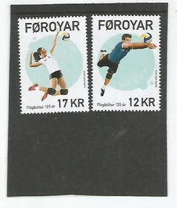 Islas Feroe 972+973 125 años voleibol sin fijasellos - Imagen 1 de 1
