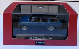 Fiat 2300 Familiare 1963 blue Starline 530231 MIB 1:43 n 1800 2100 1500 124 1100 - Imagen 1 de 4
