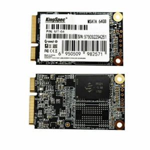 32G 64G 128GB 256GB KingSpec mSATA MINI SATAIII 3D NAND SSD for LENOVO DELL ASUS - Picture 1 of 7