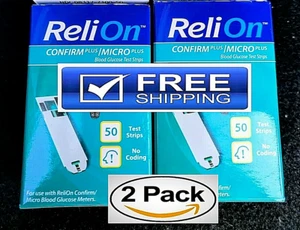 100 COUNT Relion Confirm Micro Test Strips FAST/FREE SHIPPING!!! Exp. 07/31/2025 - Picture 1 of 12