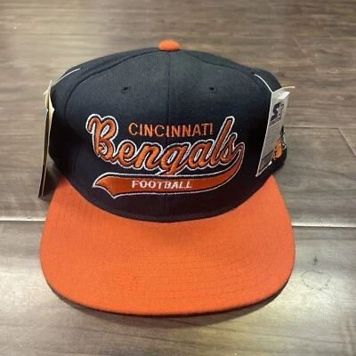 Vintage Starter NFL Cincinnati Bengals Script Snapback Hat Cap The Natural - Image 1 of 4