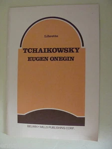 Opera Libretto Eugen Onegin Tschaikowski, Tchaikowsky Pushkin poem English 1920 - Imagen 1 de 1