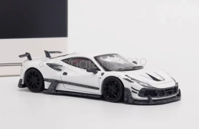 Aurora 1:64 White Tributo Mansory Sports Model Diecast Metal Car - Image 1 of 4