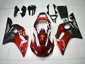 Fit for 1998-02 YZF R6 Candy Red Matte Black ABS Injection Bodywork Fairing Kit - Foto 1 di 8