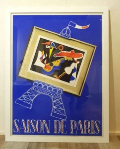 Manifesto Pubblicitario "Saison de Paris" del '55 firmato Aumoine.Vintage Poster - Foto 1 di 1