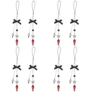 Set of 4 Pentagram Mobile Phone Chain Decoration for Cell Lanyard - Zdjęcie 1 z 12