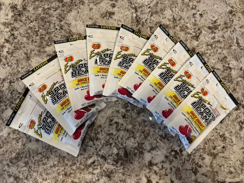 9 Packs Jelly Belly Extreme Asst Sport Beans Quick Energy Preworkout Exp 8/25 - Image 1 of 3