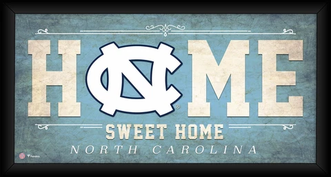 North Carolina Tar Heels Framed 10x20 Home Sweet Home Collage Cover