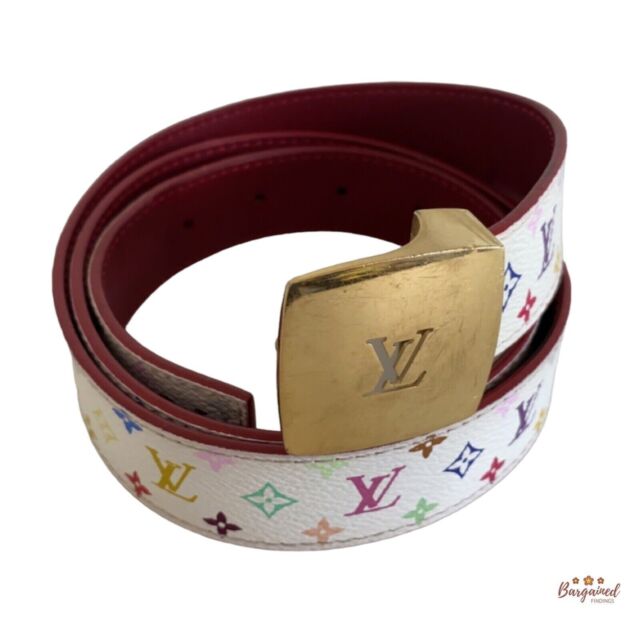 Multicolor Genuine Leather LV men's belts