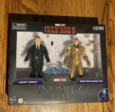 Iron Man 3 The Infinity Saga Happy Hogan And Iron Man Mark XXI Legends Series - Image 1 of 4