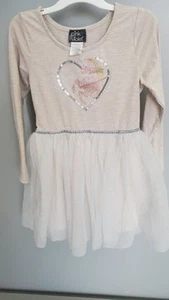 Used Girls Size 6 Long Sleeve Tutu Unicorn Dress #10118 - Picture 1 of 8