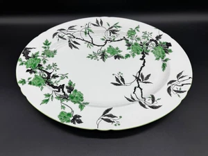 Shelley Ovington Green Large 15" Oval Serving Platter Bone China England - Picture 1 of 5