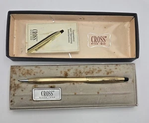 Vintage 1982 Cross "RCA" Promo Mechanical Pencil: 1/20 Gold Filled: USA +1 Free! - Picture 1 of 12